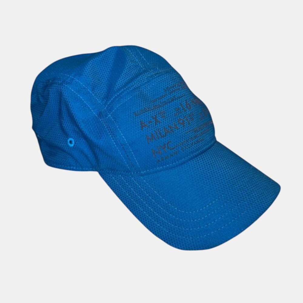 Armani Exchange Unisex Mesh Blue Hat Baseball Cap - One Size Fits All
